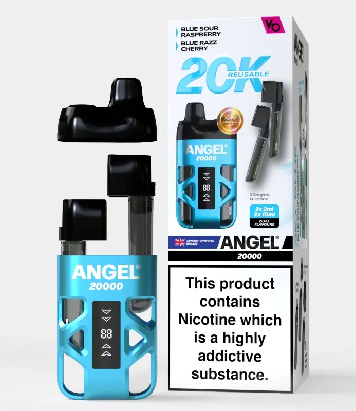 Sky Blue Edition Angel 20000 Rechargeable Disposable Pod Kit